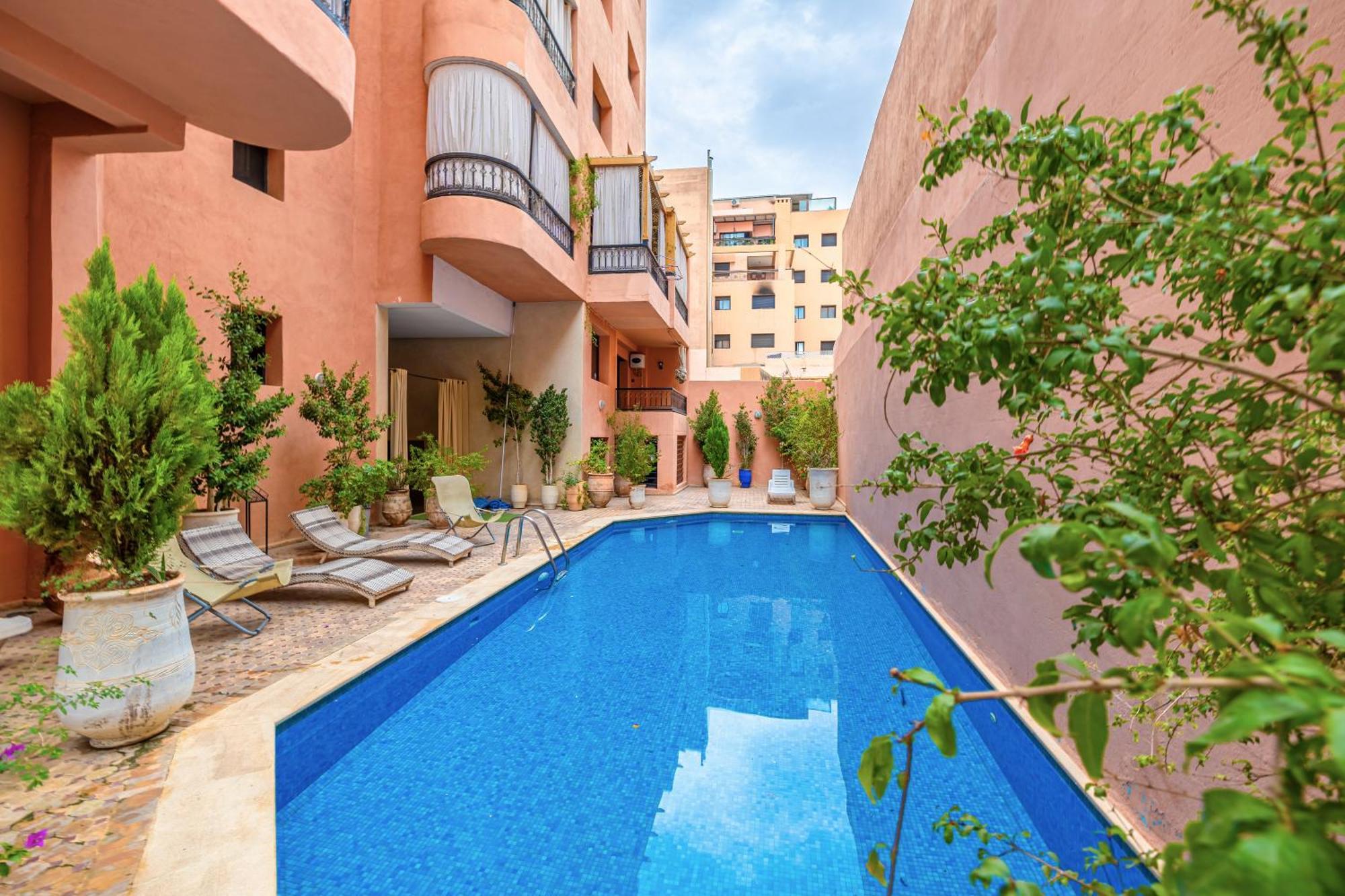Le Jasmin - Appartement Authentique A Gueliz Marakéš Exteriér fotografie